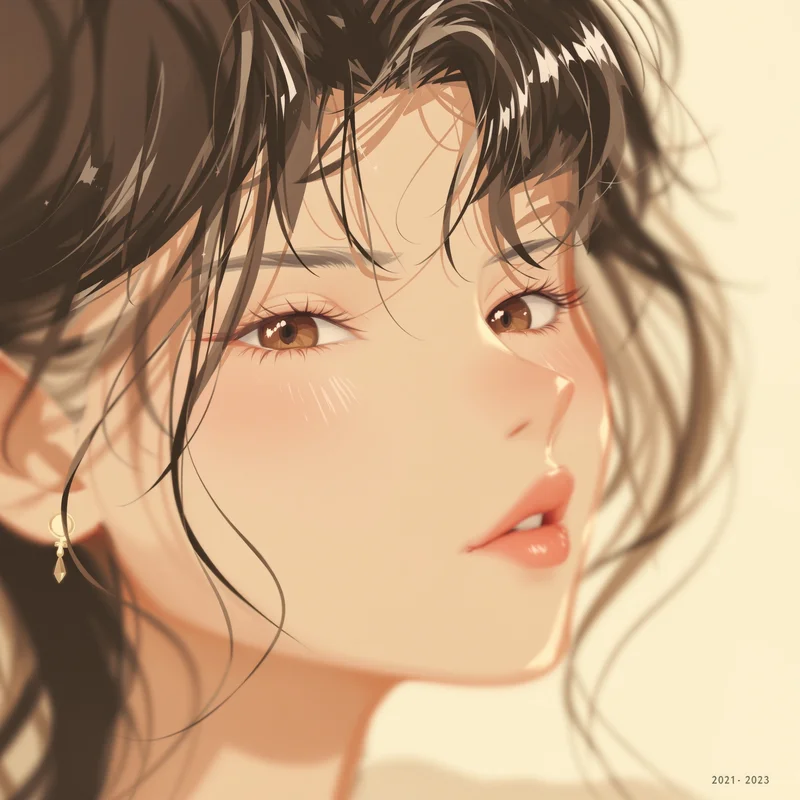 beige korean aesthetic instagram anime pfp