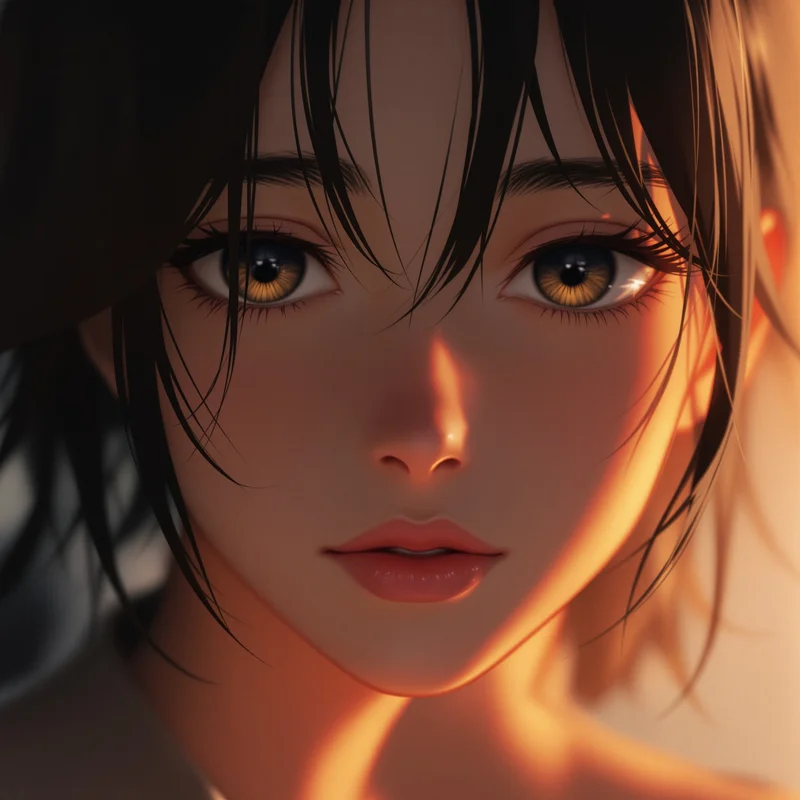 quiet emotional instagram anime pfp with soft lonely mood
