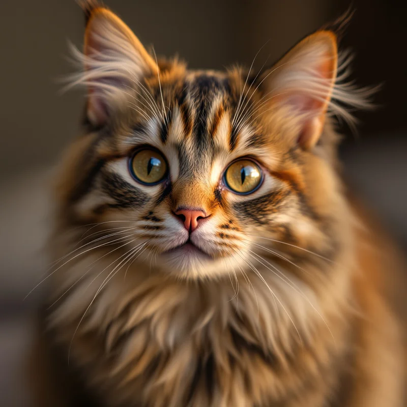 cute aesthetic cat instagram pfp with warm soft lighting