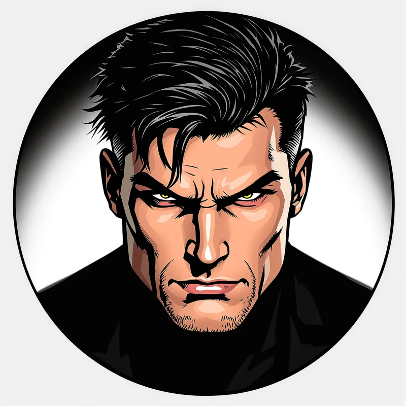 Invincible avatar profile image with intense expression