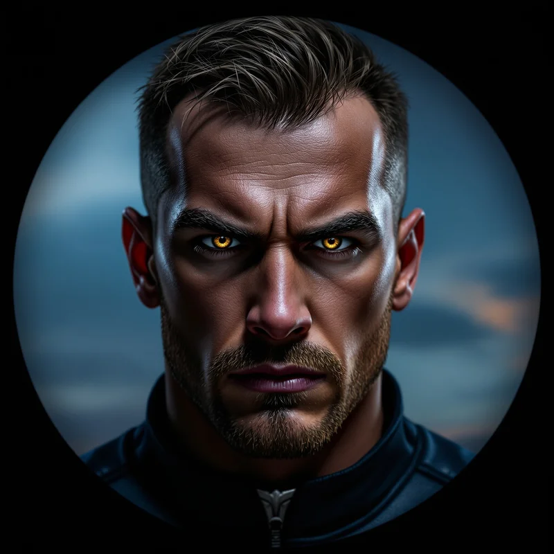 Invincible avatar profile image with intense expression