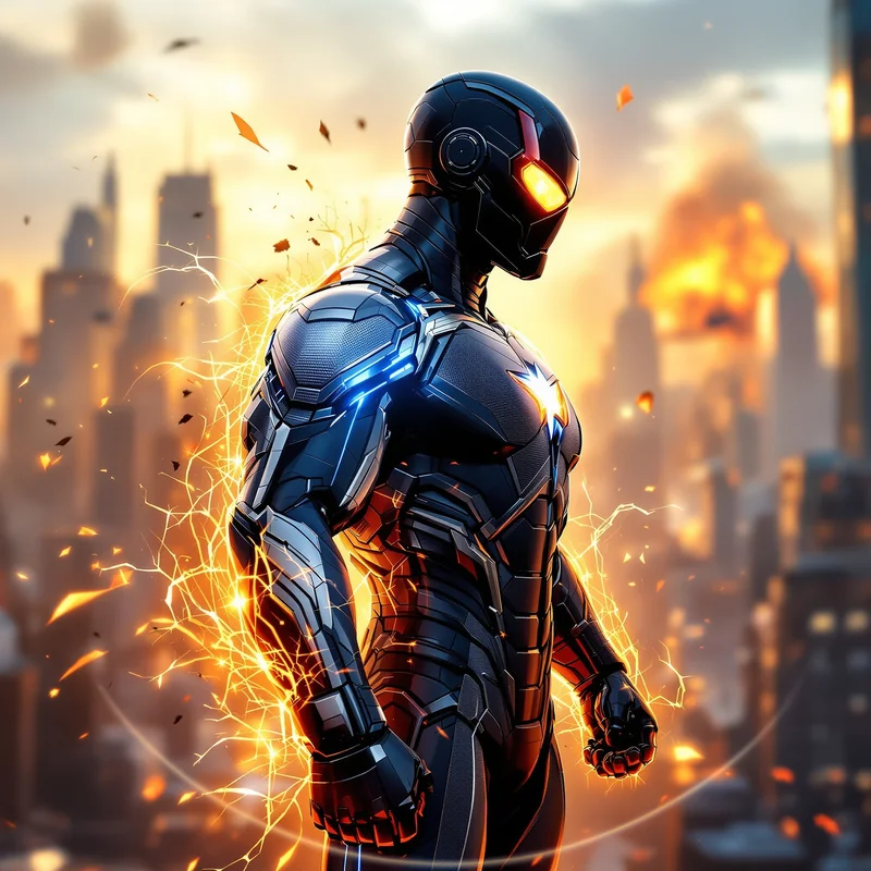 Invincible avatar profile image with intense expression