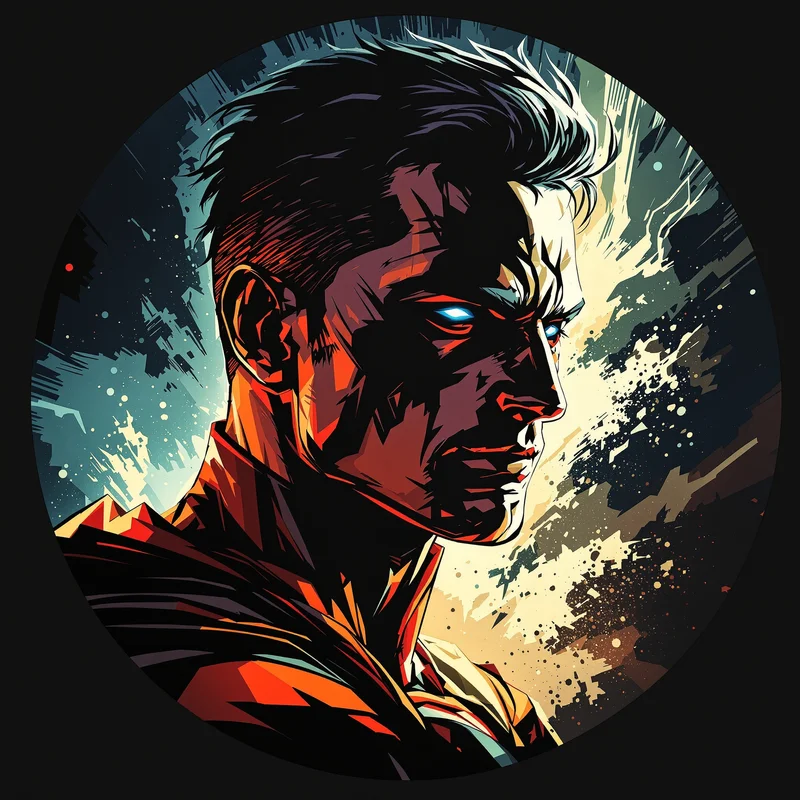 Invincible avatar profile image with intense expression