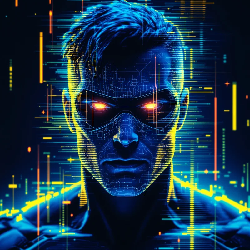 Glitch Invincible PFP with comic distortion effects