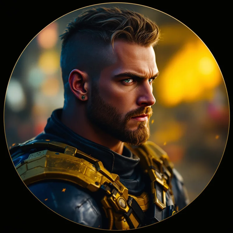 Invincible avatar profile image with intense expression