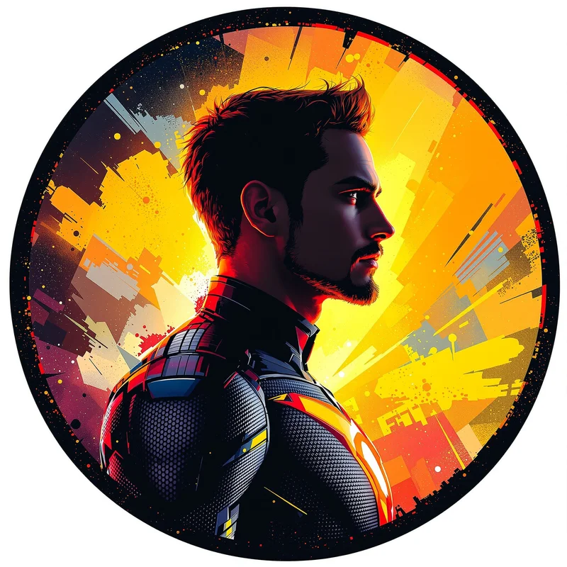 Invincible avatar portrait with resilient personality