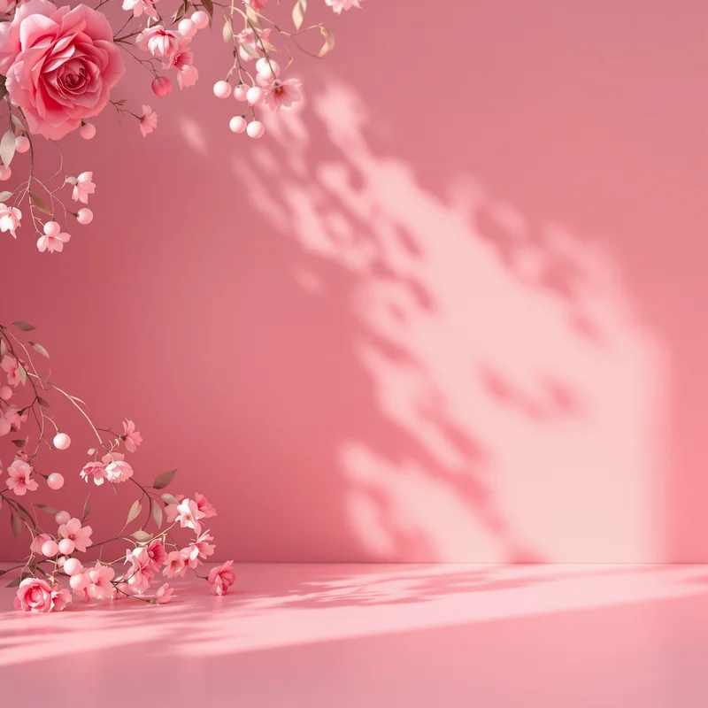 Deep romantic pink invitation background