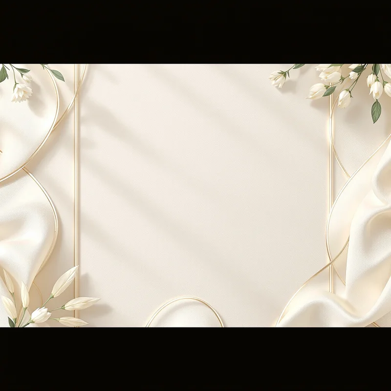 Eternal soft ivory invitation background