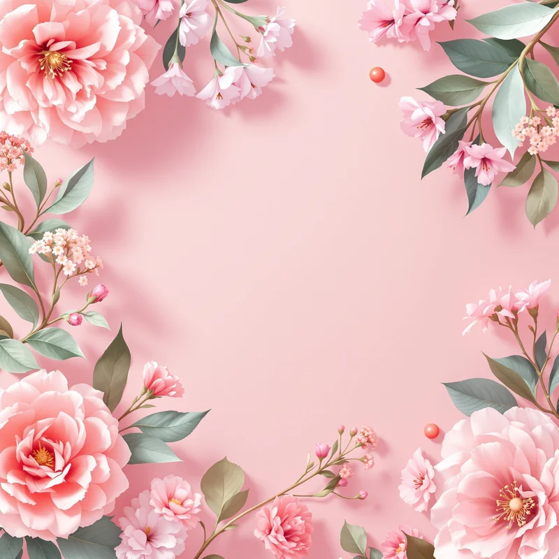 Fresh blush invitation background