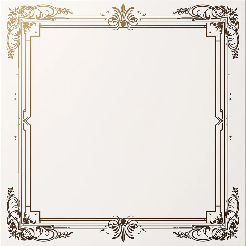 Luxury monogram frame invitation background
