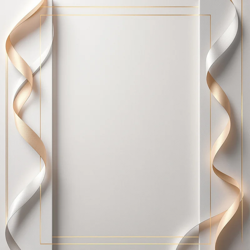 Premium ribbon invitation background