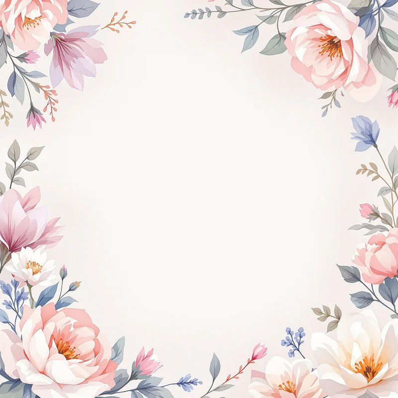 Soft floral invitation background