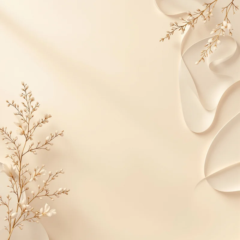 Studio soft beige invitation background