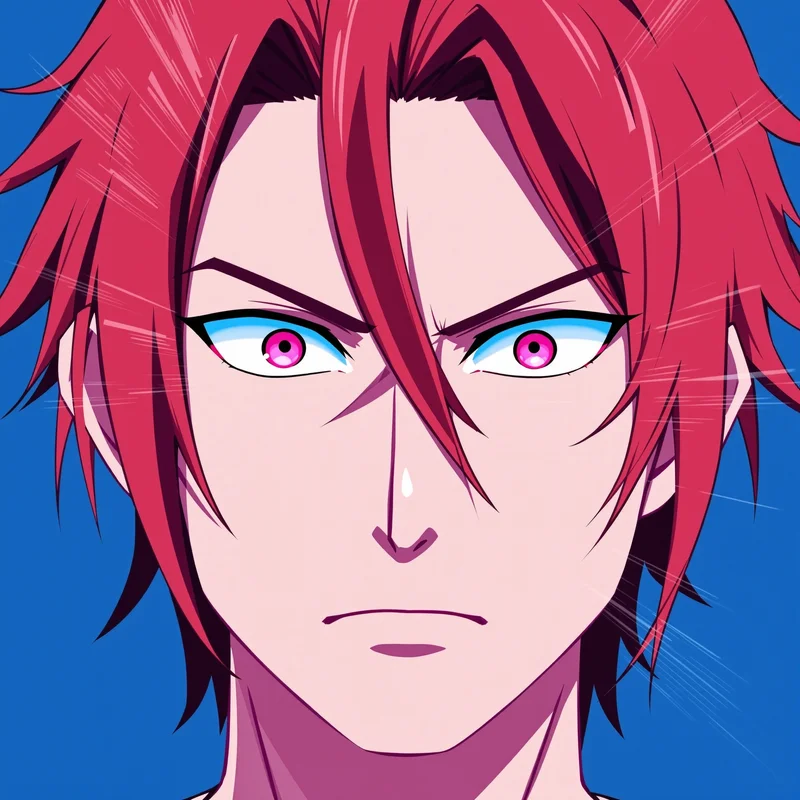 striker Isagi profile icon with focused striker expression for avatar display