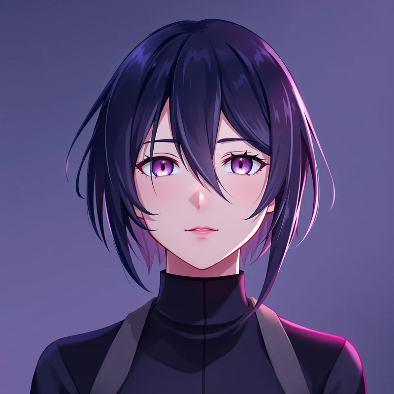 Isagi anime avatar portrait with focused striker expression for anime icon design