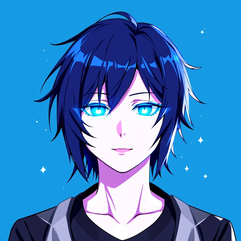 striker Isagi profile icon with clean square composition for sports anime PFP styling