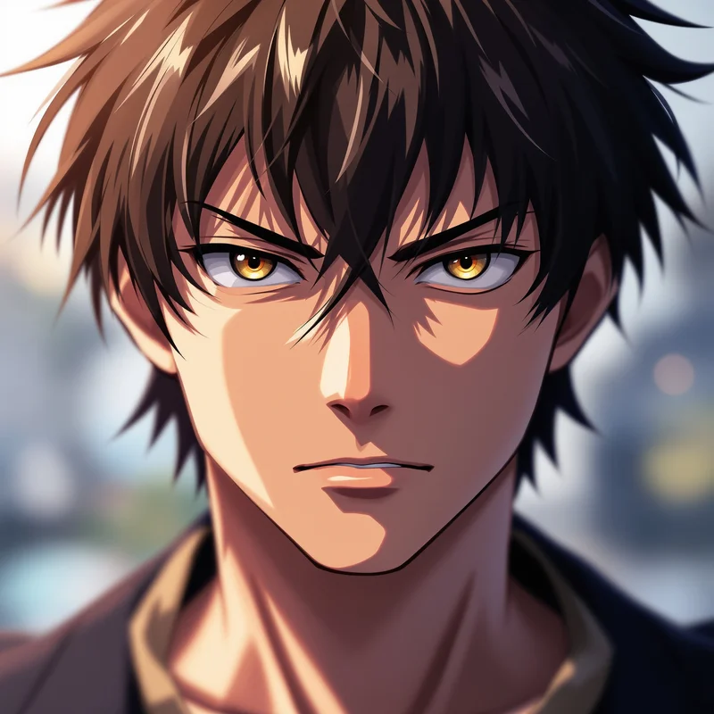 Yoichi Isagi PFP with calm competitive expression and strong eye focus
