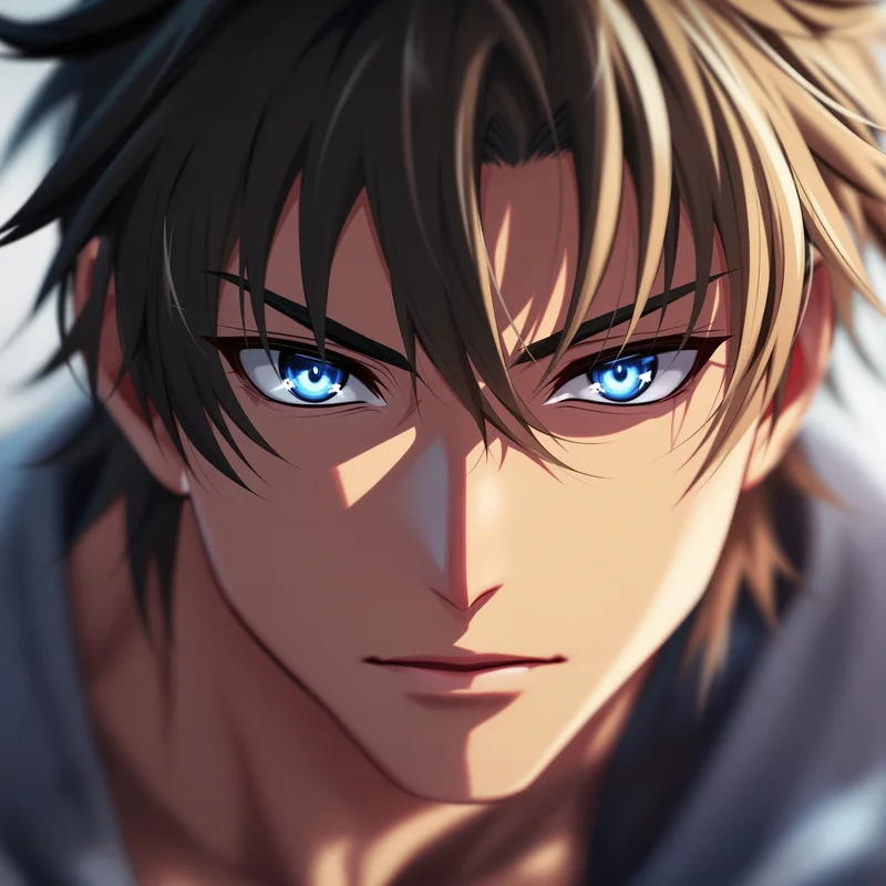 Yoichi Isagi PFP with confident awakening expression and intense blue gaze
