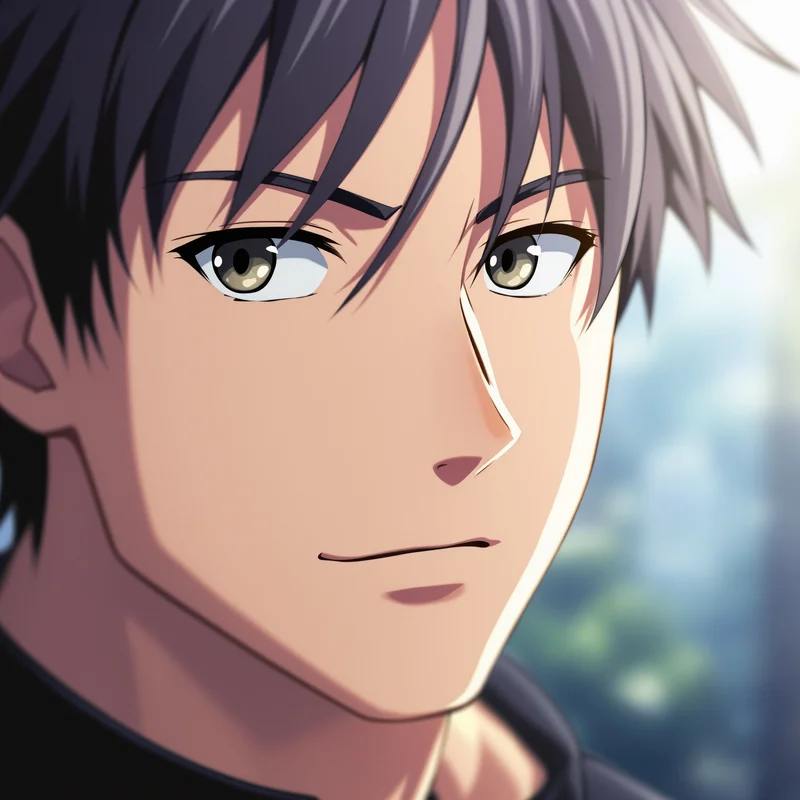 Yoichi Isagi PFP with restrained confidence and focused eyes