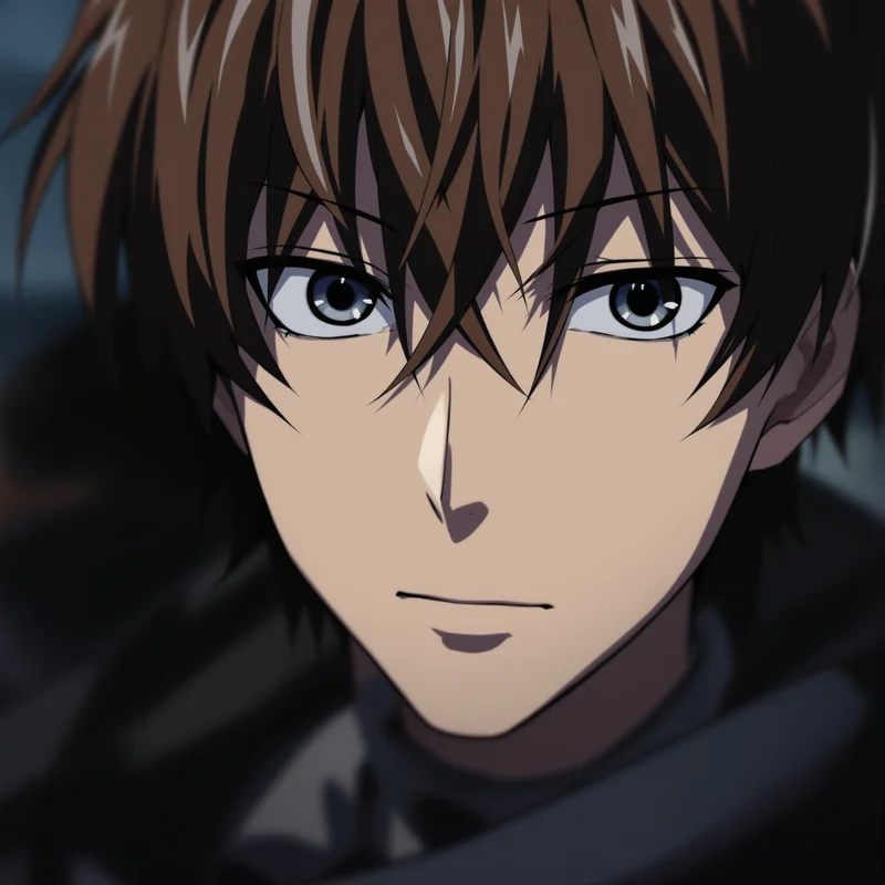 Yoichi Isagi avatar with calm face and silent pressure in the eyes