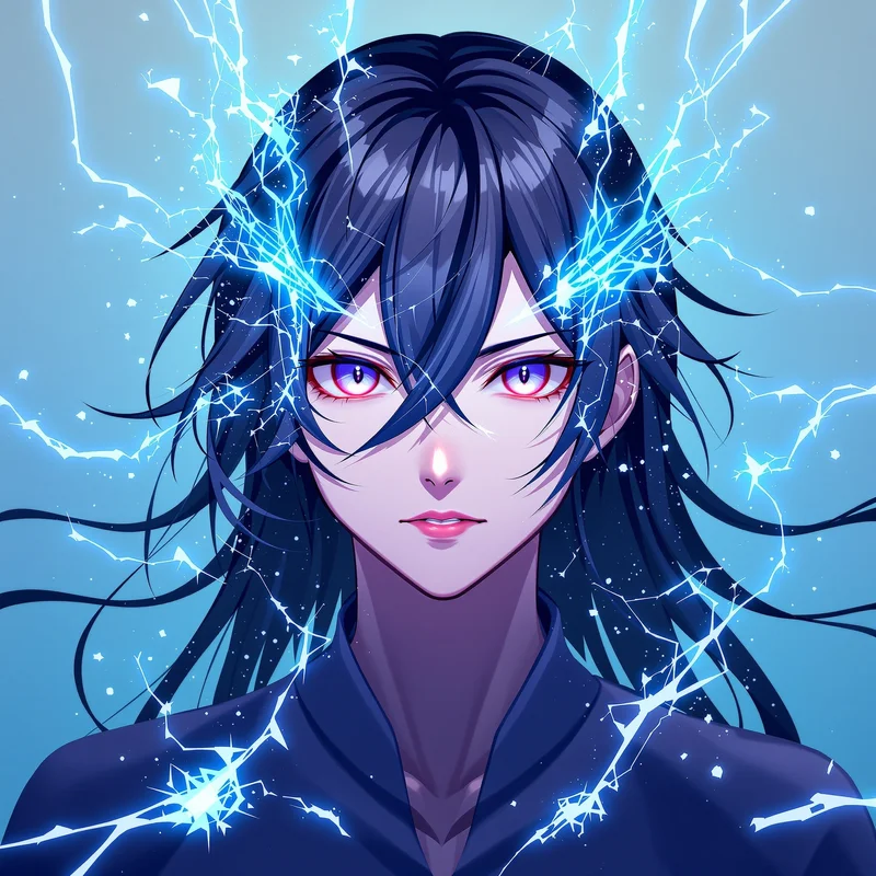 centered Isagi PFP portrait with clean square composition for digital profile identity