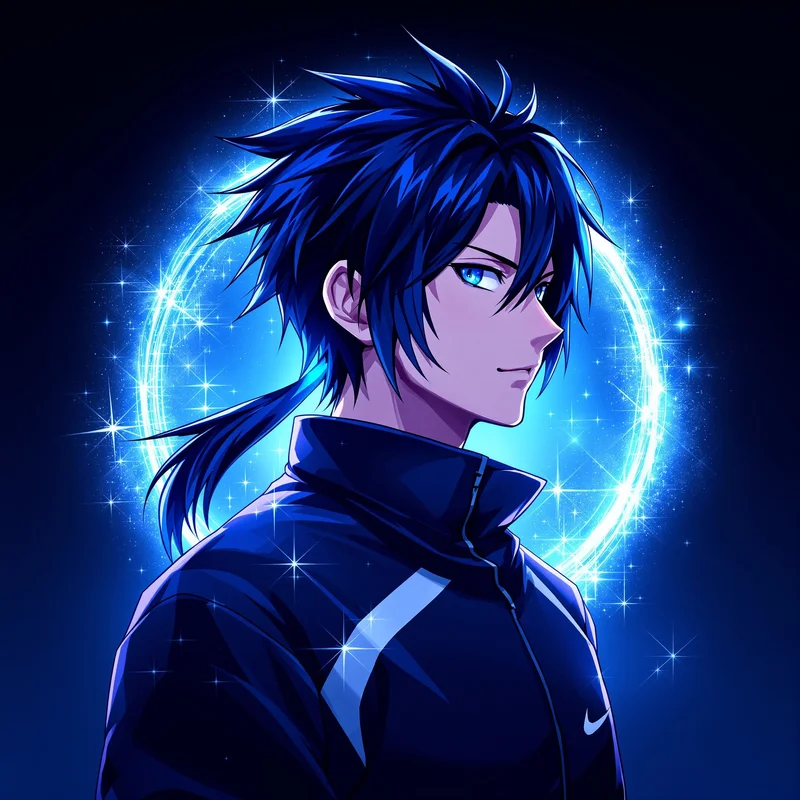 Isagi anime profile avatar with clean square composition for avatar display