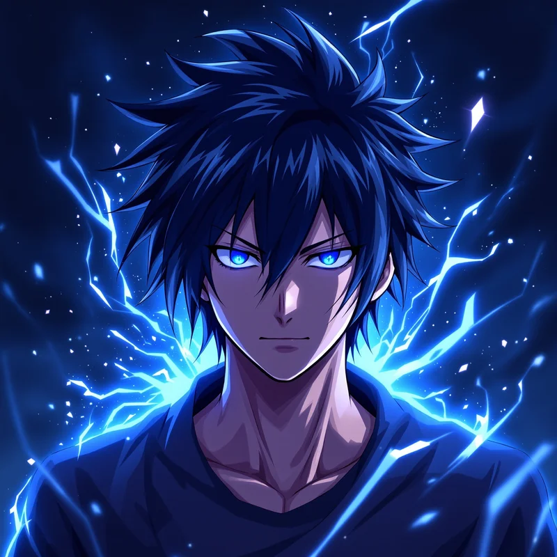 anime Isagi PFP avatar portrait with clean square composition for digital profile identity