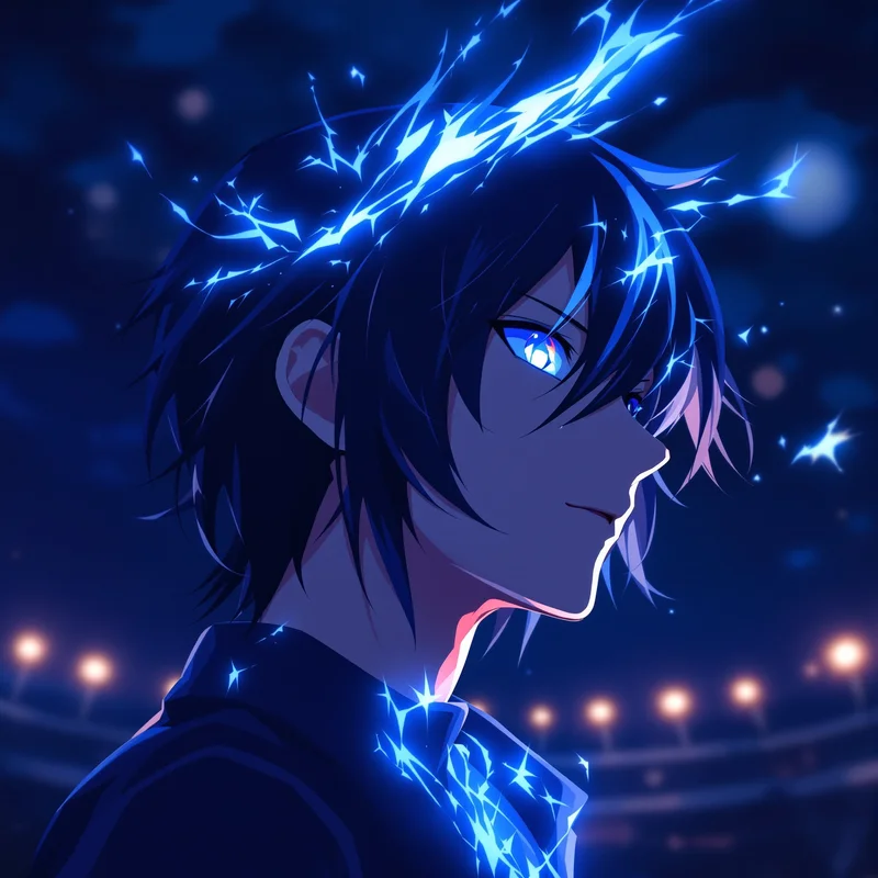 dynamic Isagi PFP artwork with dynamic anime mood for anime account visuals