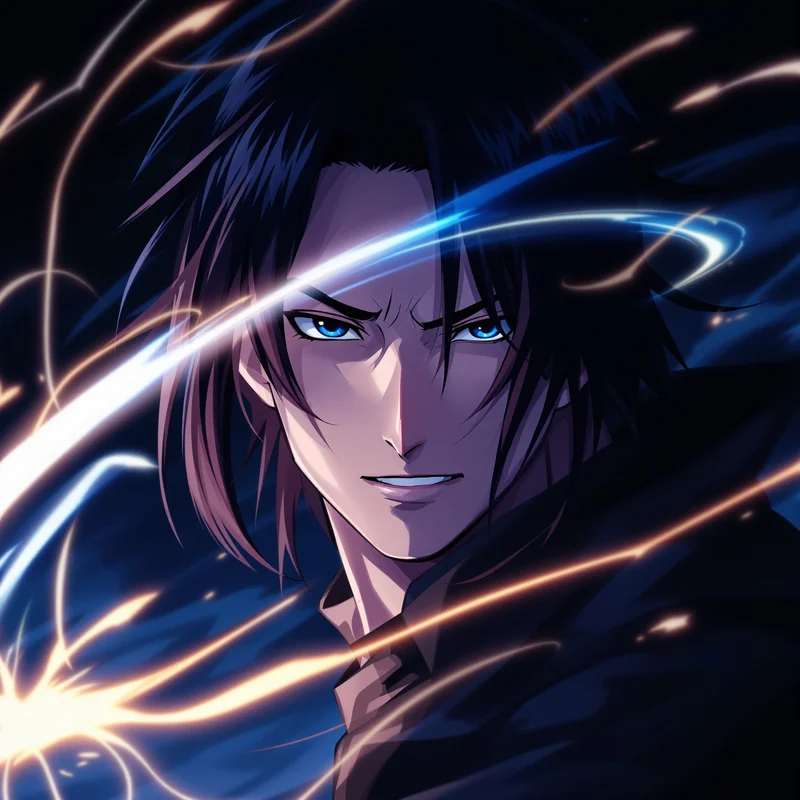 Isagi anime profile avatar with glowing competitive aura for digital profile identity