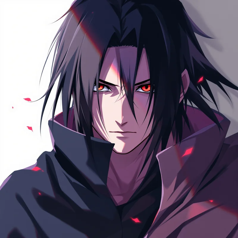 Akatsuki Shadow Itachi PFP sharingan anime avatar portrait