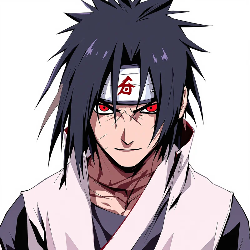 Crimson Calm Itachi PFP centered anime avatar portrait