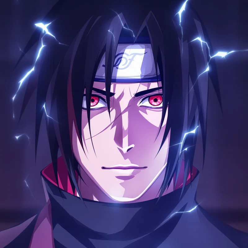 Crimson Sharingan Itachi PFP anime avatar portrait