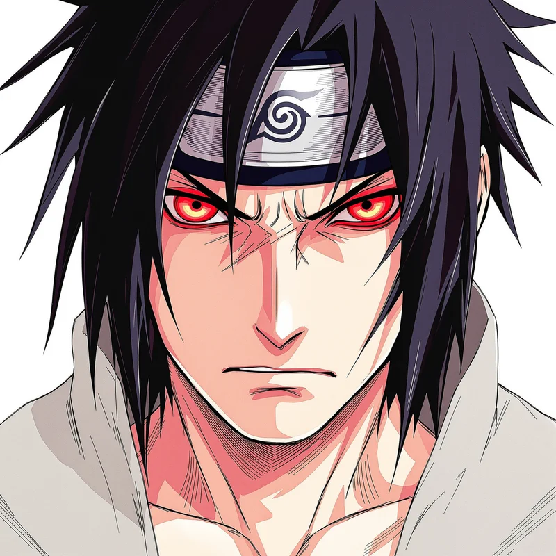 Mangekyo Focus Itachi PFP centered anime avatar portrait