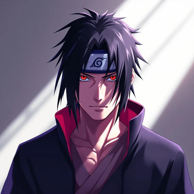 Nightfall Shinobi Itachi PFP clean background anime avatar
