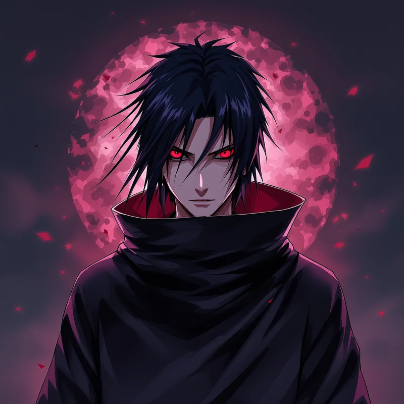 Phantom Crow Itachi PFP high contrast anime PFP avatar