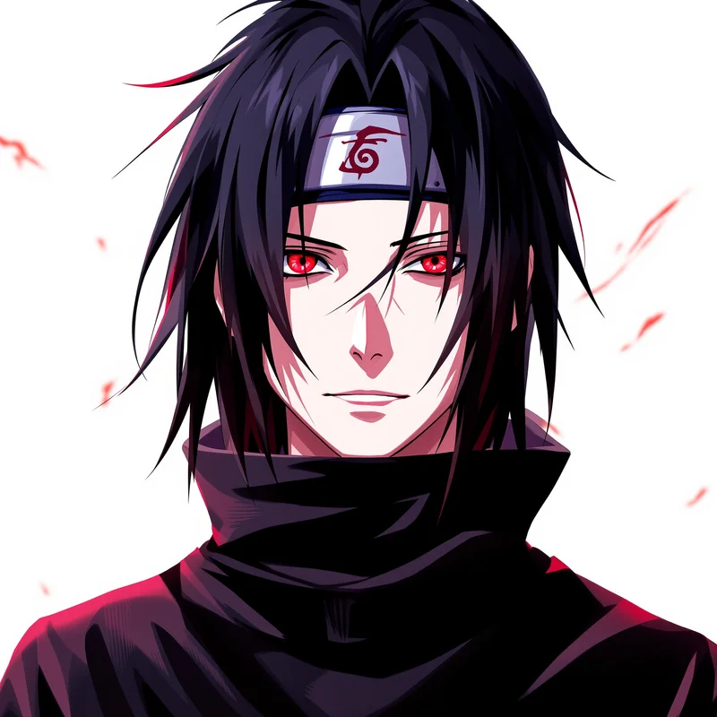 Scarlet Crow Itachi PFP high contrast anime PFP avatar