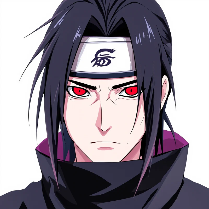 Scarlet Night Itachi PFP high contrast anime PFP avatar