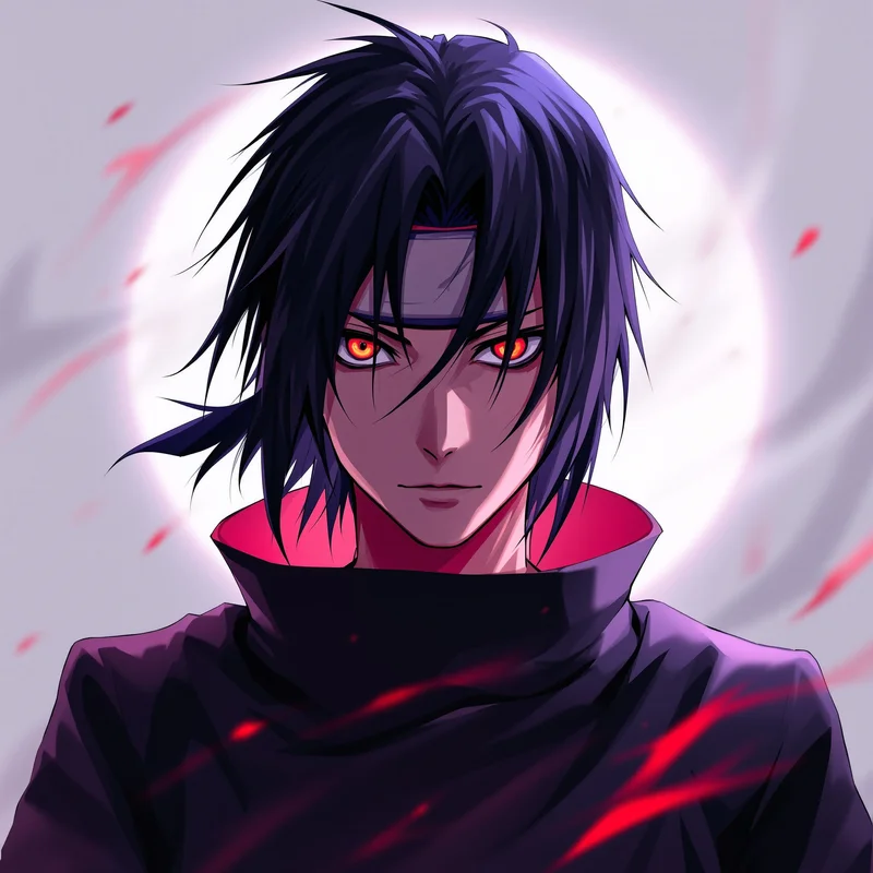 Silent Akatsuki Itachi PFP sharingan anime avatar portrait