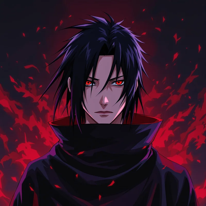 Silent Blade Itachi PFP clean background anime avatar