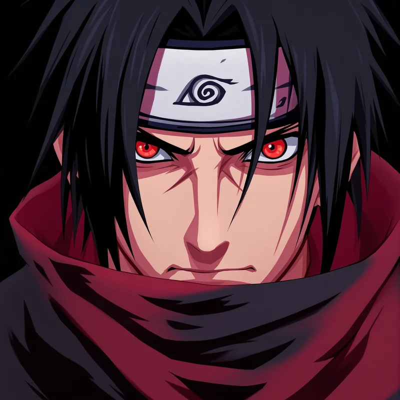 Silent Intelligence Itachi PFP clean background anime avatar