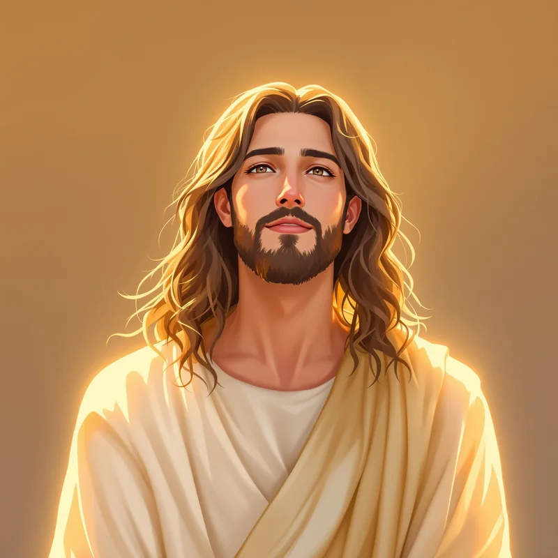 Jesus PFP portrait with subtle glow for avatar display