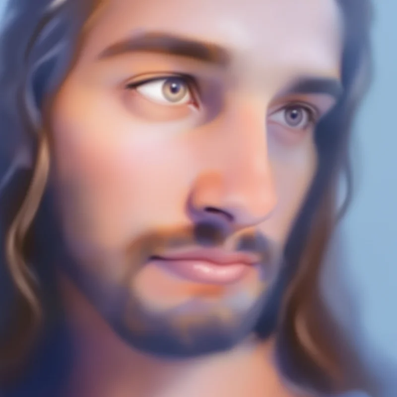 Jesus avatar image with peaceful light for online avatar styling