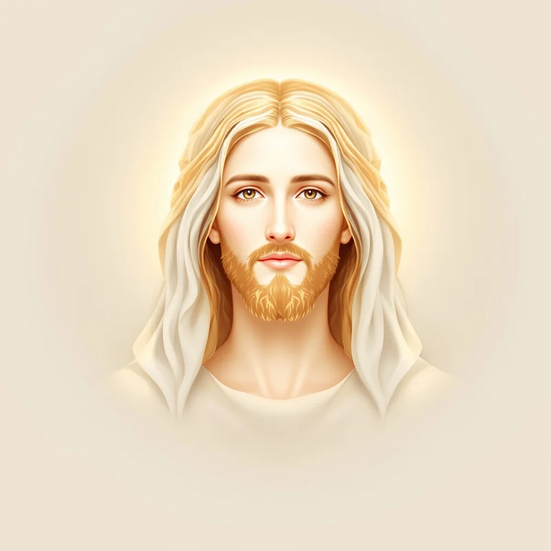 spiritual profile picture with light gradient background for messaging profile icon