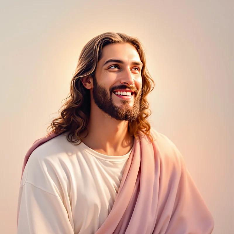 peaceful portrait image with peaceful light for digital identity