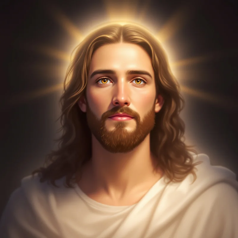 religious avatar PFP with light gradient background for calm profile icon