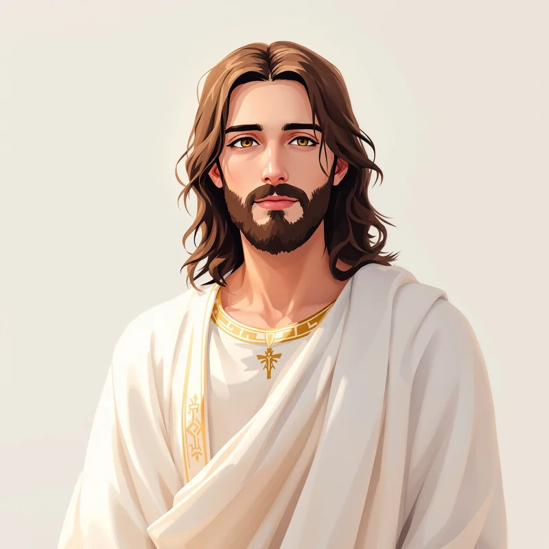 holy portrait PFP with peaceful light for digital identity