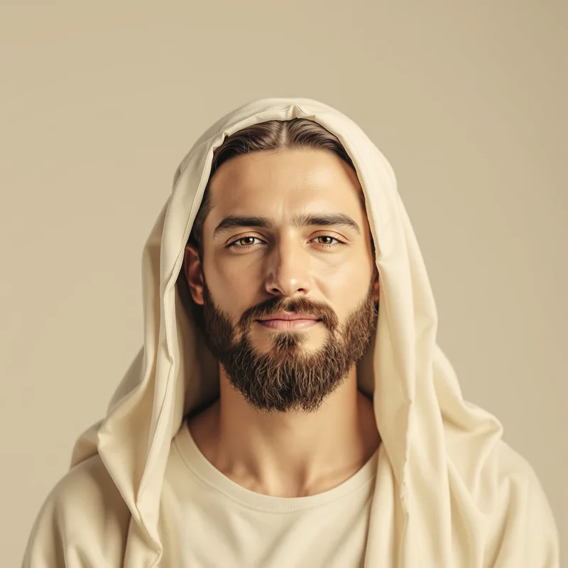 holy portrait PFP with golden light for online avatar styling