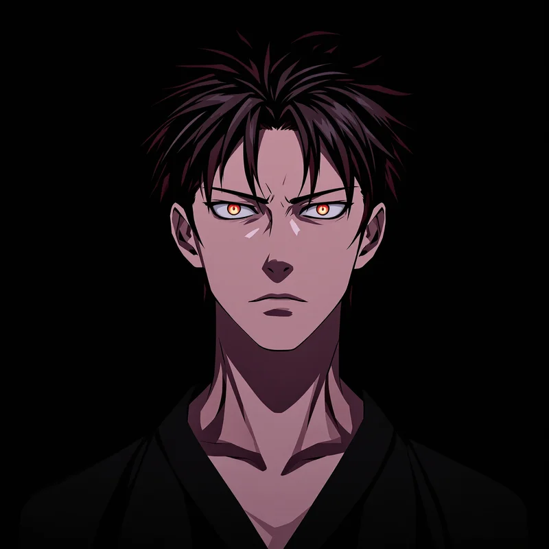 JJK anime character portrait with supernatural atmosphere for social avatar use