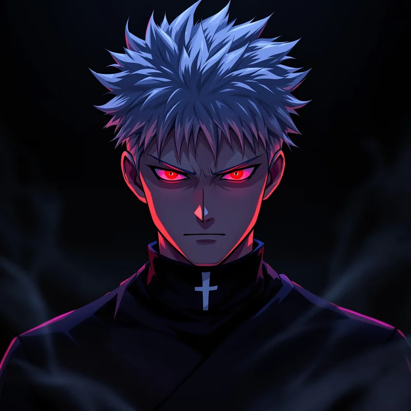 JJK anime profile avatar with dark anime lighting for anime account visuals