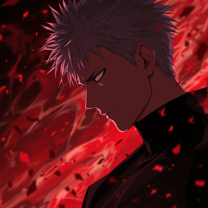 Jujutsu Kaisen profile picture with anime energy lighting for avatar display